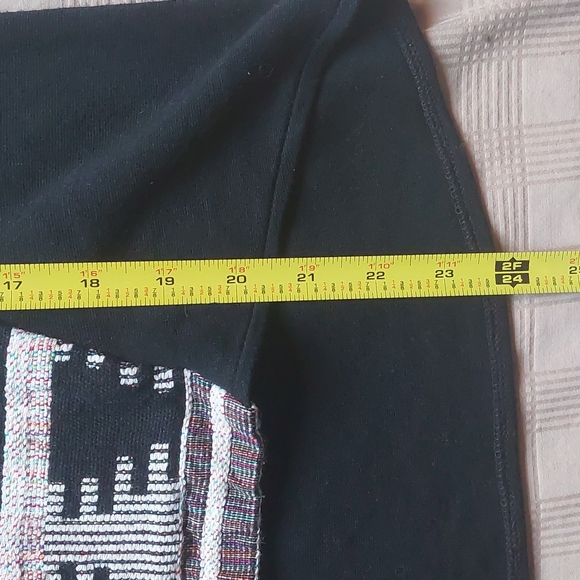 SUNDAY IN BROOKLYN weave hi-lo black top, S - Picture 6 of 10